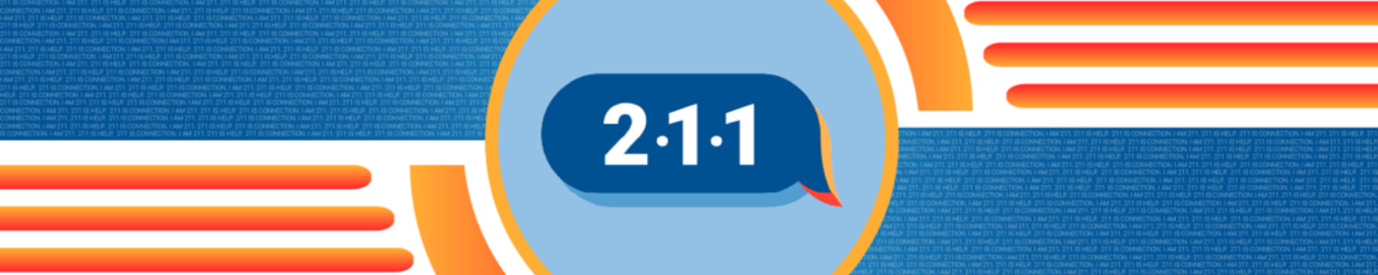 An image with red and blue lines that says 2-1-1 in the middle.