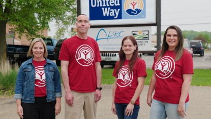 Photo of the four United Way Emerging Leaders 2025 campaign chair team.